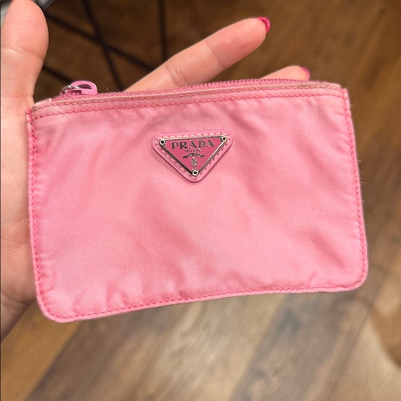 Prada Bubblegum Pink Mini Travel Nylon Pouch